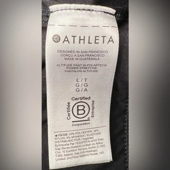 Athleta Altitude Pant in Polartec power stretch Black Size Large - Picture 12 of 14
